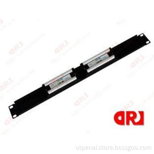 1U CAT6 UTP patch panel , 12 port patch panels with IDC PC